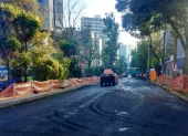 En una primera fase los trabajos se realizaron desde la calle Madrid hasta la av. Colón, en el carril sentido sur-norte
