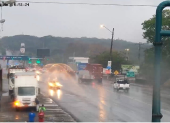 En vía a la costa y vía Perimetral fueron dos de los puntos donde se registró la lluvia en la tarde de este 17 de agosto.