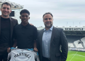 Johan Martinez en las instalaciones de Newcastle United