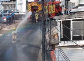 Bomberos acudieron hasta una emergencia reportada en el cerro del Carmen, la tarde de este martes 18 de agosto.