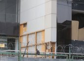Edificio del centro de Guayaquil que fue afectado en su estructura en el terremoto de Manabí en 2016.