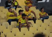 Poca afición se presentó en el Monumental para el partido entre Barcelona SC y Guayaquil City.