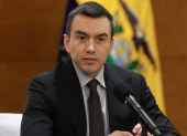 El presidente ecuatoriano expone su propuesta de cooperación portuaria en un acto oficial en Guayaquil.