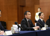 El presidente ecuatoriano participa en el seminario económico China-Ecuador.