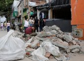 Estragos en una vivienda causados por el terremoto de magnitud 7,4  en Montenegro (Quindío, Colombia).