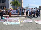 Los protestantes pedían que se les permita visitar a sus familiares recluidos en la cárcel del Encuentro.