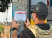 El ECU 911 colocó sellos en los puntos donde fueron retiradas las cámaras para informar sobre el procedimiento y la posibilidad de recuperarlas.
