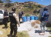 Los operativos que las autoridades realizan en el sector de la minería en Ecuador.

UNA PLANTA CLANDESTINA DE PROCESAMIENTO ARTESANAL DE MATERIAL AURÍFERO FUE DESCUBIERTA EN EL SECTOR BELLAVISTA DE CALDERÓN