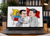 El presidente Daniel Noboa cumple con una gira en Asia que lo llevó a varios países, entre ellos China.
