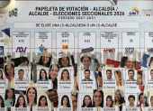 Papeleta generada con IA, para simbolizar que algunas mujeres son relleno en las listas.