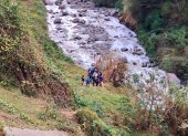Tras 37 días de búsqueda, los restos de Lizeth Bunshi fueron encontrados a orillas del río Machángara, en Guápulo, Quito.