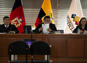 Tribunal de la Corte Nacional durante la audiencia del caso Sinohydro.
