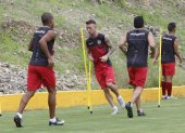 Damián Díaz (c) cumplirá su tercer ciclo con Barcelona SC.