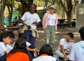Programa de la JBG con Scholas, en el sur de Guayaquil.