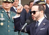 El presidente de Colombia, Abelardo de la Espriella (d), en una foto de archivo.
