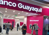 Una de las oficinas del Banco Guayaquil en Ecuador.