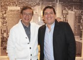 Gustavo Petro y Andrés Aráuz se reunieron en Ciudad de México.