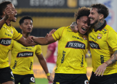 Darío Benedetto marcó el gol de la victoria de Barcelona SC ante Independiente del Valle al minuto 90+11.