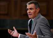 El presidente del Gobierno español, Pedro Sánchez, comparece ante el Congreso de los Diputados para informar sobre la gestión de la crisis migratoria en Ceuta el 03 de septiembre de 2026.