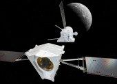 Separación del módulo de transferencia a Mercurio de BepiColombo.