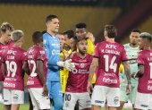 La respuesta de Junior Sornoza (c) que sorprendió tras la polémica con Barcelona SC.