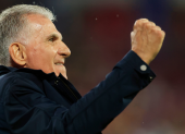 Imagen en la que puede verse al seleccionador de Ghana, Carlos Queiroz, durante el Mundial de Estados Unidos, México y Canadá.