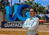 Héctor Castillo, estudiante de Negocios Internacionales de la Universidad de Guayaquil, viajará a España para cursar un semestre en la Universidad de Salamanca.