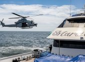 A través de una transmisión en Tiktok los tripulantes del barco María Candelaria mostraron la intervención de marinos extranjeros