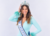 El vestido de la argentina Alina Akserald, con Lionel Messi como inspiración, ha sido ampliamente comentado.