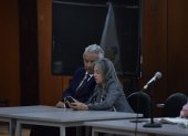 El expresidente Lenín Moreno y su esposa, Rocío González, en la audiencia de suspensión condicional de la pena del caso Sinohydro.