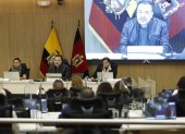El alcalde, Pabel Muñoz, presidió la sesión para debatir   la ordenanza sobre el incremento de la tarifa de bus este 8 de septiembre.
