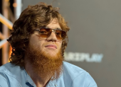 Shara “Bullet” Magomedov durante una conferencia de prensa de UFC.