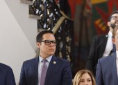 El secretario de la Administración Pública José Julio Neira en el Palacio de Carondelet.