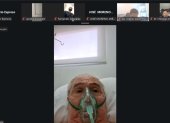 Abdalá Bucaram se conectó desde la sala de una clínica en Guayaquil.