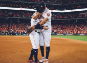 José Altuve durante su participación con los Astros de Houston en las Grandes Ligas.