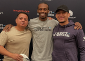 Mayton Perea tras cumplir con el peso requerido para su combate en el Dana White Contender Series.