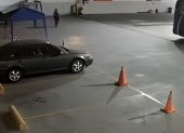 Lugar donde el guardia de seguridad repelió un intento de asalto registrado en una estación de servicio de Nueva Prosperina, en Guayaquil.