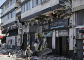Viviendas destruidas por el terremoto en Colombia.