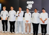 Jóvenes chefs en competencia internacional, antes de la designación de Manabí como sede del primer Young Chef Award de América