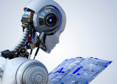Referencial.Un robot con inteligencia artificial simboliza la creación de códigos propios para comunicarse.
