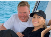 Ronald Koeman y su esposa, Bartina.