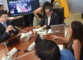 Mercedes Caicedo presentó un oficio de excusa minutos antes del inicio de la sesión de la Comisión de Garantías Constitucionales.