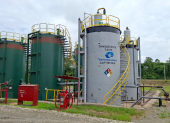 Parte de la infraestructura de la estatal petrolera, Petroecuador.