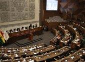 Senadores participan en una sesión este miércoles, en La Paz (Bolivia).