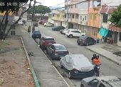 Dos personas en motocicleta intentaron asaltar a un ciudadano en Sauces 1, el miércoles 16 de septiembre.