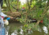 Voluntarios participaron en la jornada nacional de limpieza de playas y cuerpos hídricos realizada en distintas zonas de Ecuador.