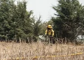 Imagen referencial. Fotografía de un incendio forestal en el sector de Catzuquí de Moncayo, en el norte de Quito.