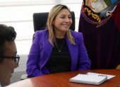 La prefecta subrogante de Chimborazo, Mónica Loza Torres.