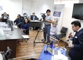 El actual fiscal encargado Carlos Leonardo Alarcón asistió este 21 de septiembre a su audiencia de impugnación en el CPCCS.