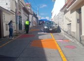 En la Unidad Educativa Eugenio Espejo uno de los problemas que fue solventado con el programa fue la falta de vereda en la zona de ingreso y salida de los alumnos.